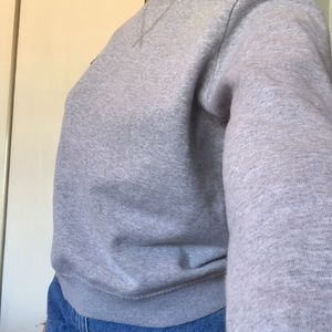 Grey fila crewneck
